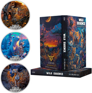 Monnaie WILD ESSENCE Set 3 X 1 Oz Argent 10$ Liberia 2026 (PRÉCOMMANDE)