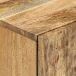 vidaXL Armoire lavabo de salle de bain bois massif de manguier