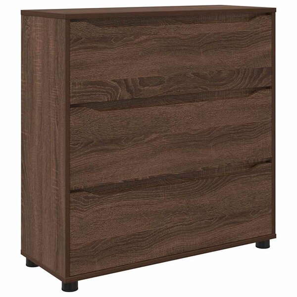 vidaXL Armoire de rangement Chêne brun 80 x 31 x 81 cm