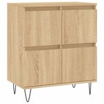 vidaXL Buffets 3 Pièces Chêne sonoma Bois d'ingénierie