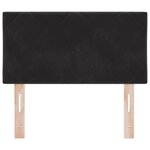 vidaXL Tête de Lit LED avec des lumières à LED Noir 80 cm Velours