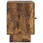 vidaXL Cabinet de chevet Chêne fumé 43 x 34 5 x 50 cm