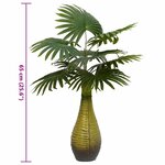 vidaXL Palmier artificiel 9 feuilles 65 cm vert