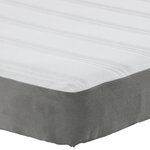 Matelas à ressorts ensachés vidaXL Gris clair Medium 120x190x20 cm Tissu