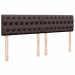 vidaXL Sommier à lattes de lit avec matelas Marron foncé 200x200 cm