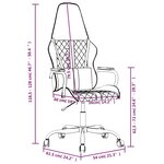 vidaXL Chaise de jeu de massage gris et noir similicuir
