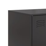 vidaXL Buffet noir 67x39x107 cm acier