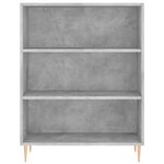 vidaXL Bibliothèque gris béton 69 5x32 5x90 cm bois d'ingénierie