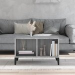 vidaXL Table basse Sonoma gris 60x50x36 5 cm Bois d'ingénierie