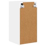 vidaXL Meuble TV mural Montage mural Blanc Brillant 30 x 31 x 60 cm