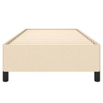 vidaXL Cadre de lit Crème 90x190 cm Tissu
