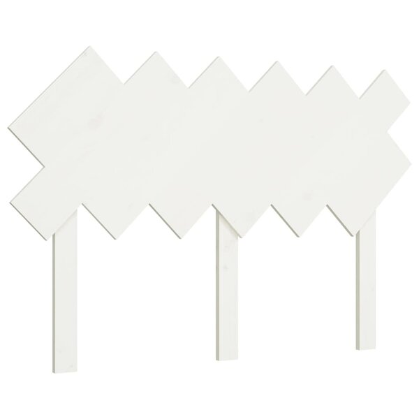 vidaXL Tête de lit Blanc 122 5x3x80 5 cm Bois massif de pin