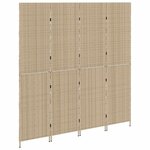 vidaXL Paravent Pliant Manuel Beige 196 x 180 cm polyrotin