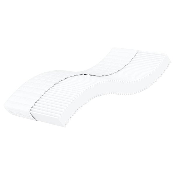 vidaXL Matelas en mousse blanc 100x220 cm dureté H2 H3