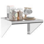vidaXL Étagère murale 50x45x31 cm argenté acier inoxydable