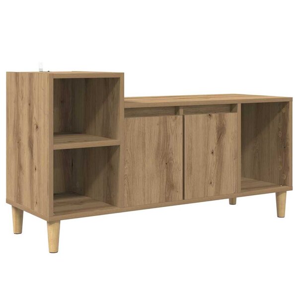 vidaXL Meuble TV Chêne artisanal 100 x 35 x 55 cm Bois d'ingénierie