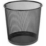 Corbeille à papier maille métallique 13l - noir Q-CONNECT
