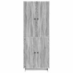 vidaXL Ensemble de Meubles 2 Pièces Sonoma gris 66 x 34 5 x 90 cm