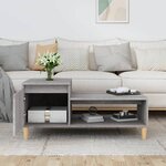 vidaXL Table basse Sonoma gris 100x50x45 cm Bois d'ingénierie