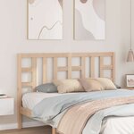 vidaXL Tête de lit 146x4x100 cm Bois massif de pin
