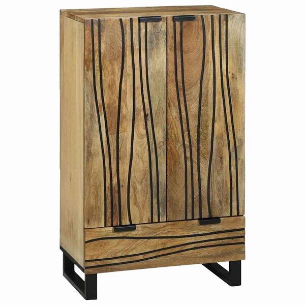 vidaXL Buffet Marron 60 x 33 x 100 cm bois de manguier massif