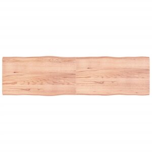vidaXL Dessus de table bois massif traité bordure assortie