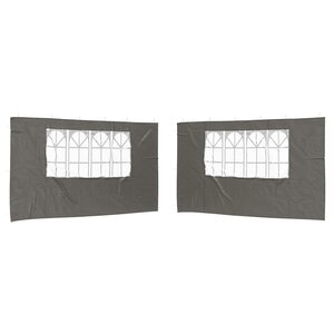 vidaXL Mur de tente de fête 2 pièces 400 x 195 cm Anthracite