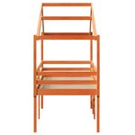 vidaXL Lit haut sans matelas cire marron 90x190 cm bois de pin massif