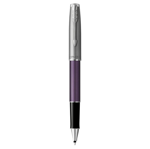 PARKER Sonnet Essentiel Stylo roller  Violet  Recharge noire pointe fine  Coffret cadeau