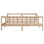 vidaXL Cadre de lit sans matelas 180x200 cm bois massif de pin