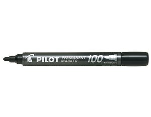 Marqueur permanent 100, pointe ogive, noir PILOT