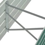 vidaXL Lit surélevé de jardin Acier galvanisé 160x40x45 cm Vert
