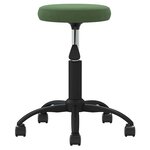 vidaXL Chaise de bureau pivotante vert foncé velours