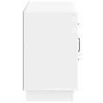 vidaXL Buffet Blanc brillant 89 x 34 5 x 57 cm Bois d'ingénierie