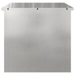 vidaXL Coffre de rangement extérieur - Argent - 55 x 50 5 x 50 cm - Inox