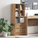 vidaXL Unité de rangement en chêne artisanal Chêne artisanal