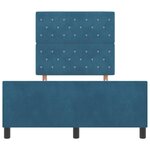 Lit vidaXL Bleu Foncé 120x190 cm Velours