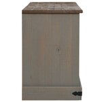 VidaXL Meuble TV HALDEN 2 portes coulissantes gris 150x40x60 cm