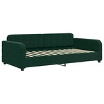 vidaXL Lit de repos sans matelas vert foncé 90x200 cm velours