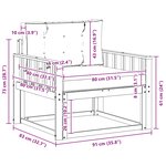 vidaXL Sofa de milieu extérieur Naturel