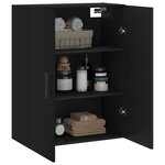 vidaXL Armoire murale noir 69 5x34x90 cm