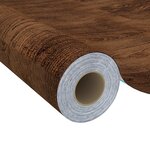vidaXL Films autoadhésifs pour portes 4 Pièces Chêne foncé 210x90 cm PVC