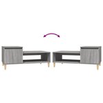 vidaXL Table basse Sonoma gris 100x50x45 cm Bois d'ingénierie