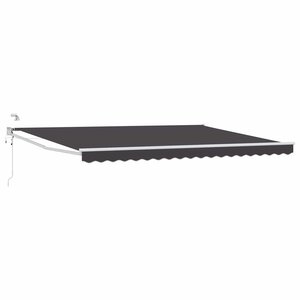 vidaXL Auvent rétractable électrique Anthracite 4 5 × 3 m