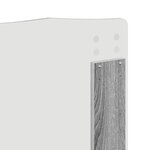 vidaXL Tête de lit Gris Sonoma 135 cm Bois d'ingénierie