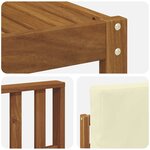 vidaXL Ensemble de canapés d'extérieur 6 pc Naturel et Crème