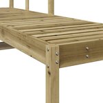 vidaXL Chaise longue 199 5x62x55 cm bois de pin imprégné