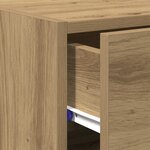 Buffet vidaXL en chêne artisan 30x42 5x93 cm en bois d'ingénierie