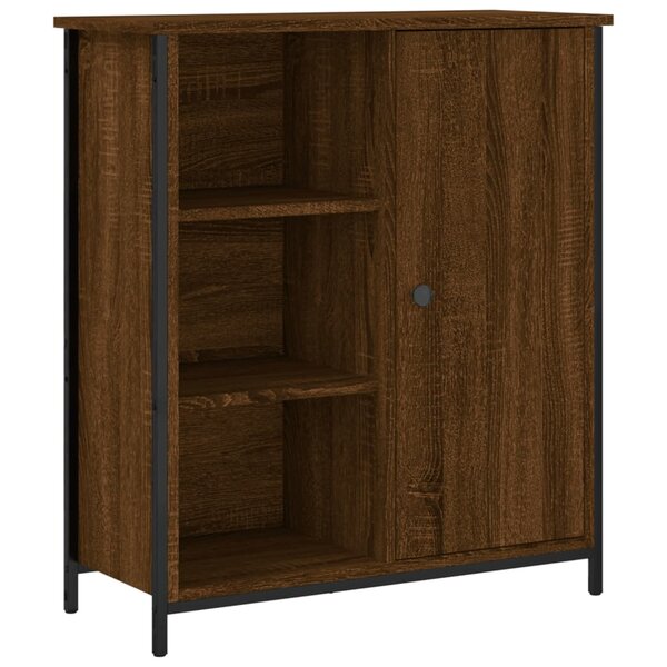 vidaXL Buffet chêne marron 70x30x80 cm bois d'ingénierie