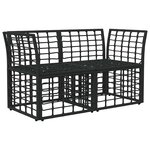 vidaXL Loveseat d'extérieur 2 pièces 2-Nombre de places